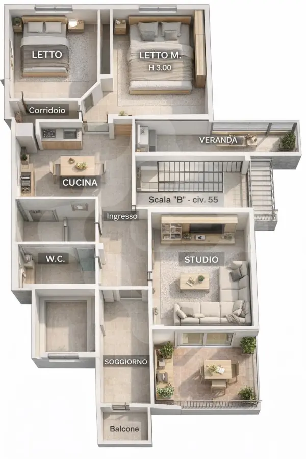 ALBEROBELLO - CENTRALISSIMO AMPIO 4 VANI IN VENDITA