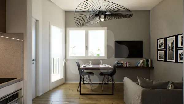 BILOCALE RIFINITO CON CANTINOLA